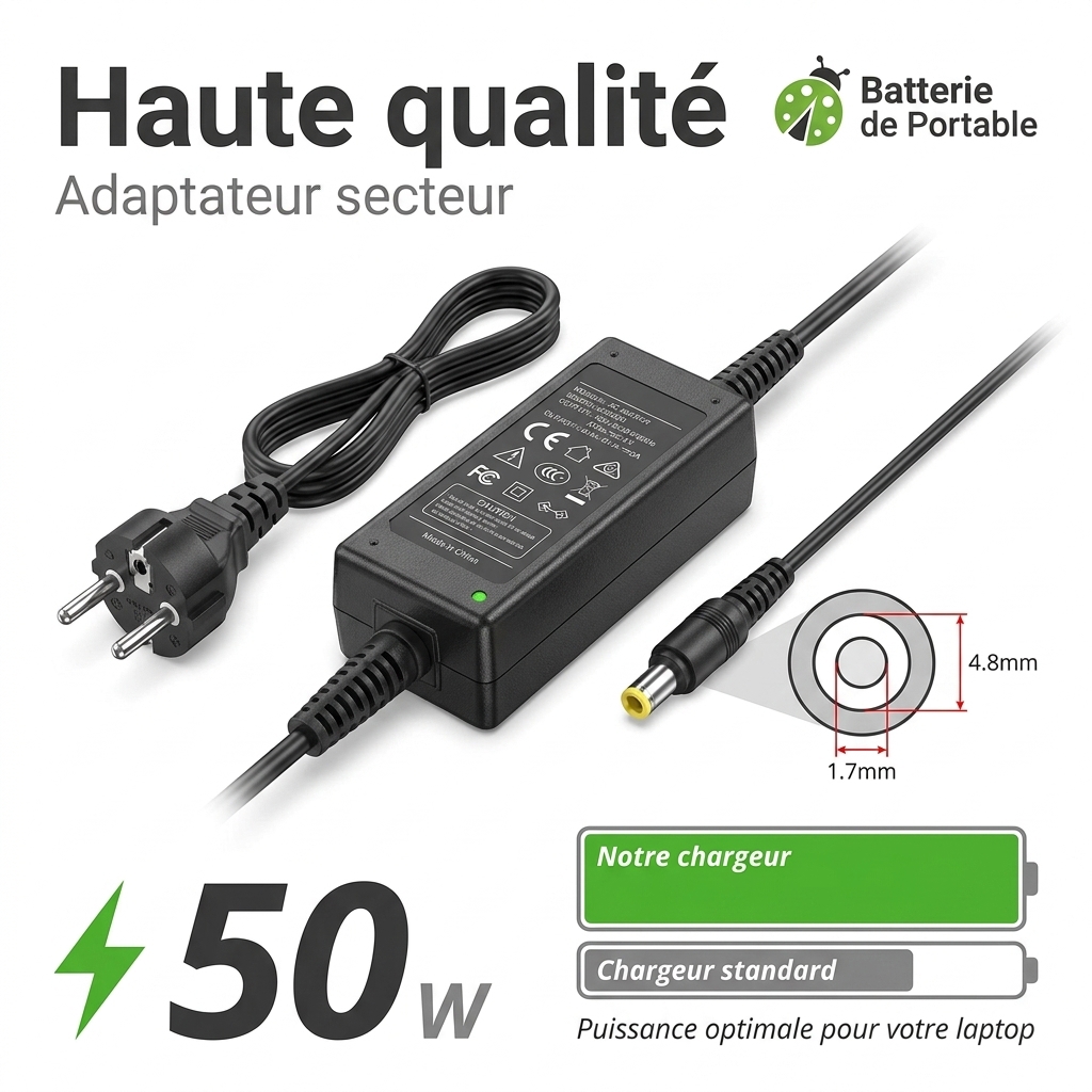 Chargeur ordinateur portable asus m8