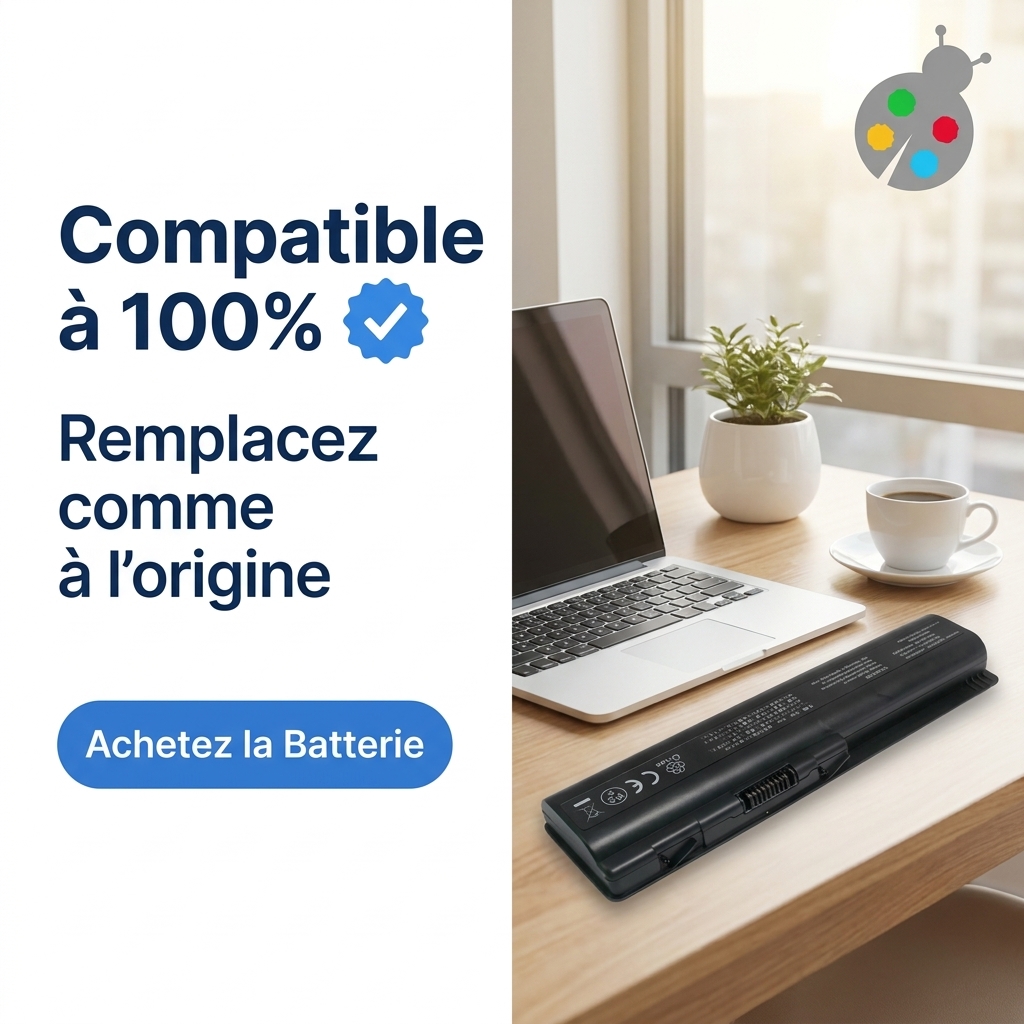 Batterie ordinateur portable hp pavilion dv6