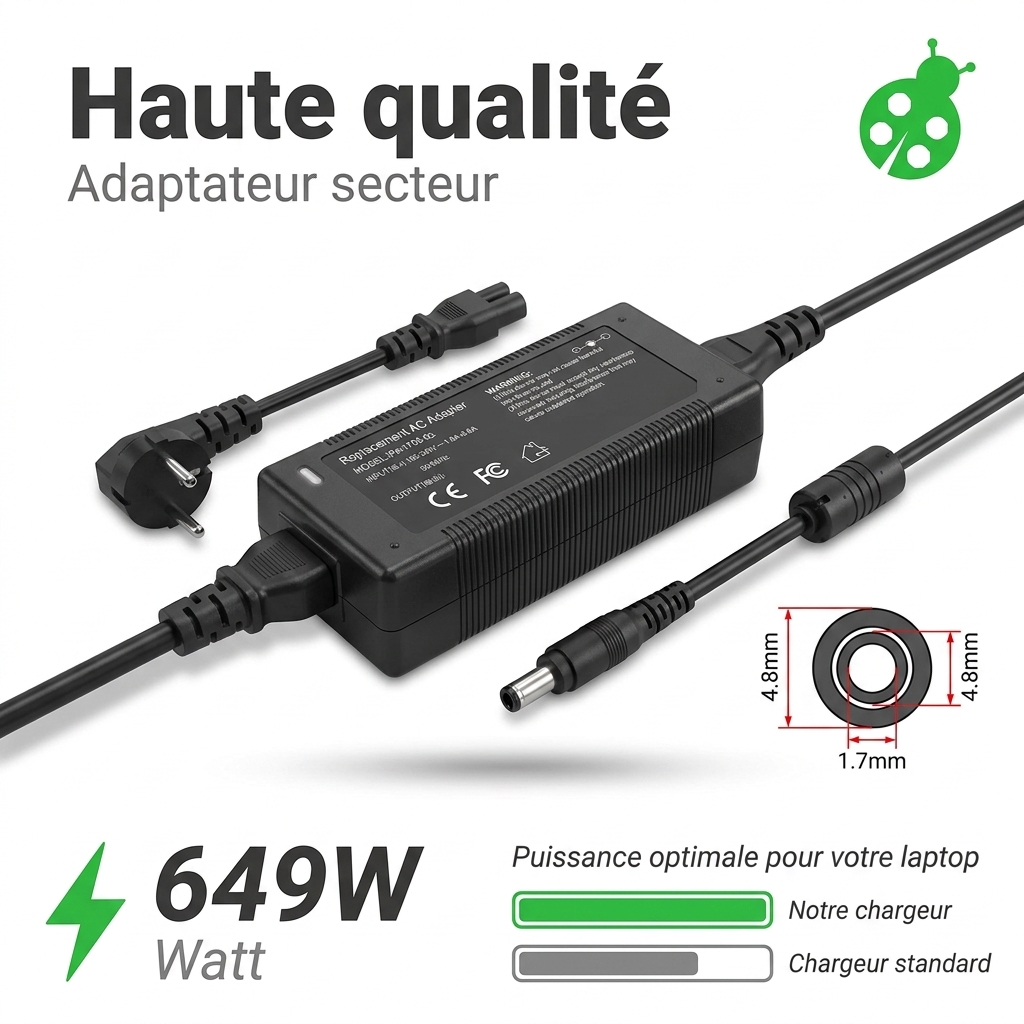 Chargeur ordinateur portable hp  sleekbook 15 b154sf
