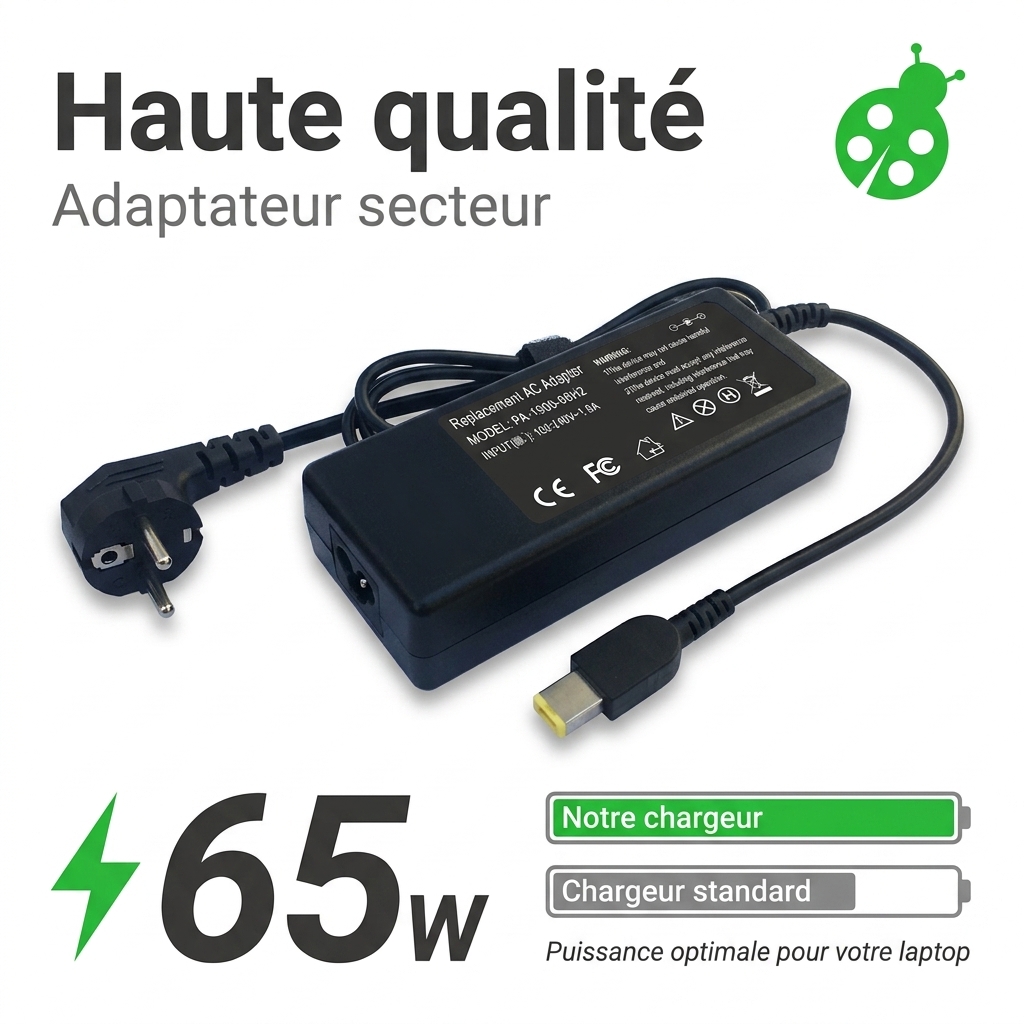 Chargeur ordinateur portable lenovo ideapad 720 15ikb (81ag0037ge)