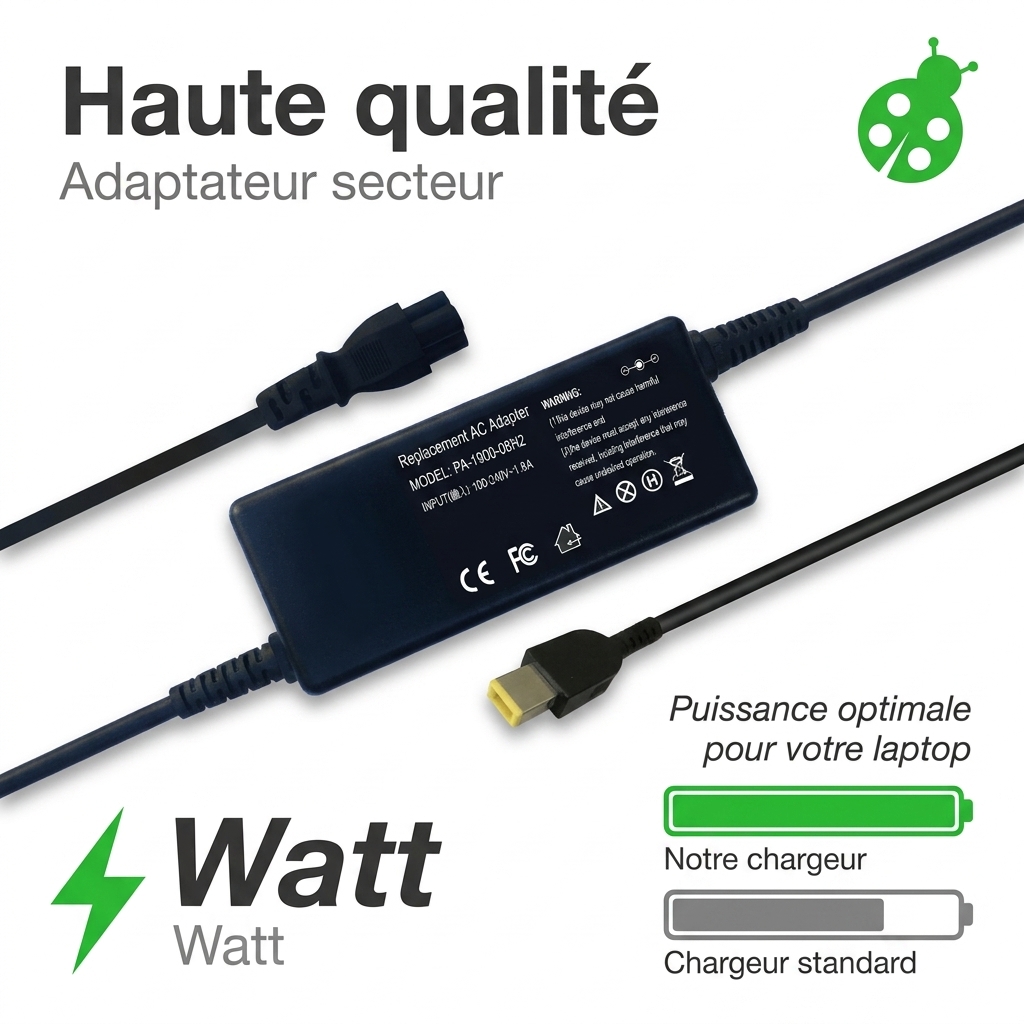 Chargeur ordinateur portable lenovo thinkpad x1c yoga carbon