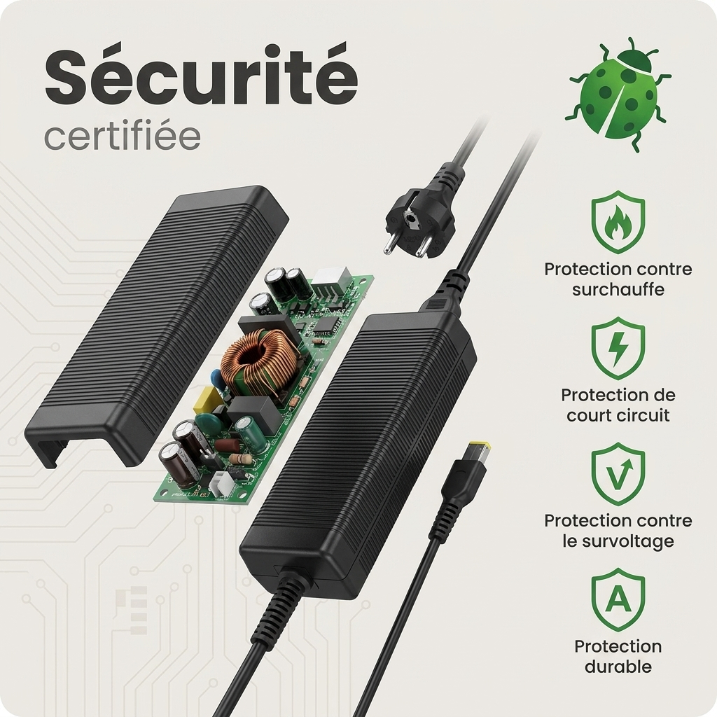 Chargeur ordinateur portable lenovo thinkpad x1c yoga carbon