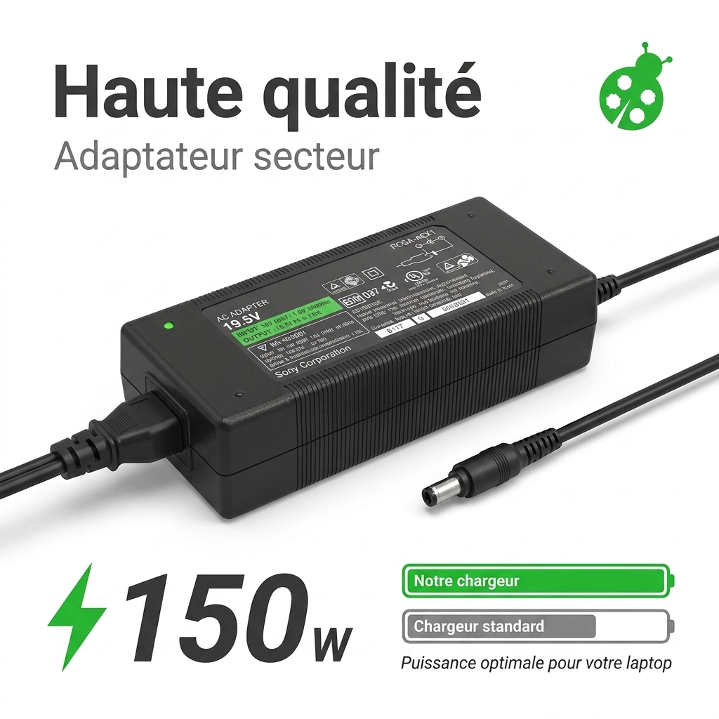 Chargeur ordinateur portable sony pcg 81312m