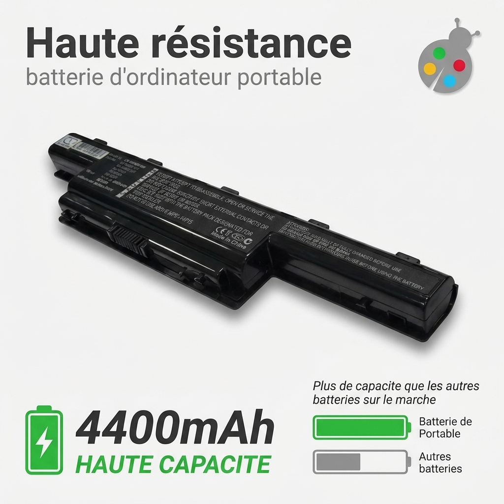 Batterie ordinateur portable acer aspire e1 731 20204g50mnii