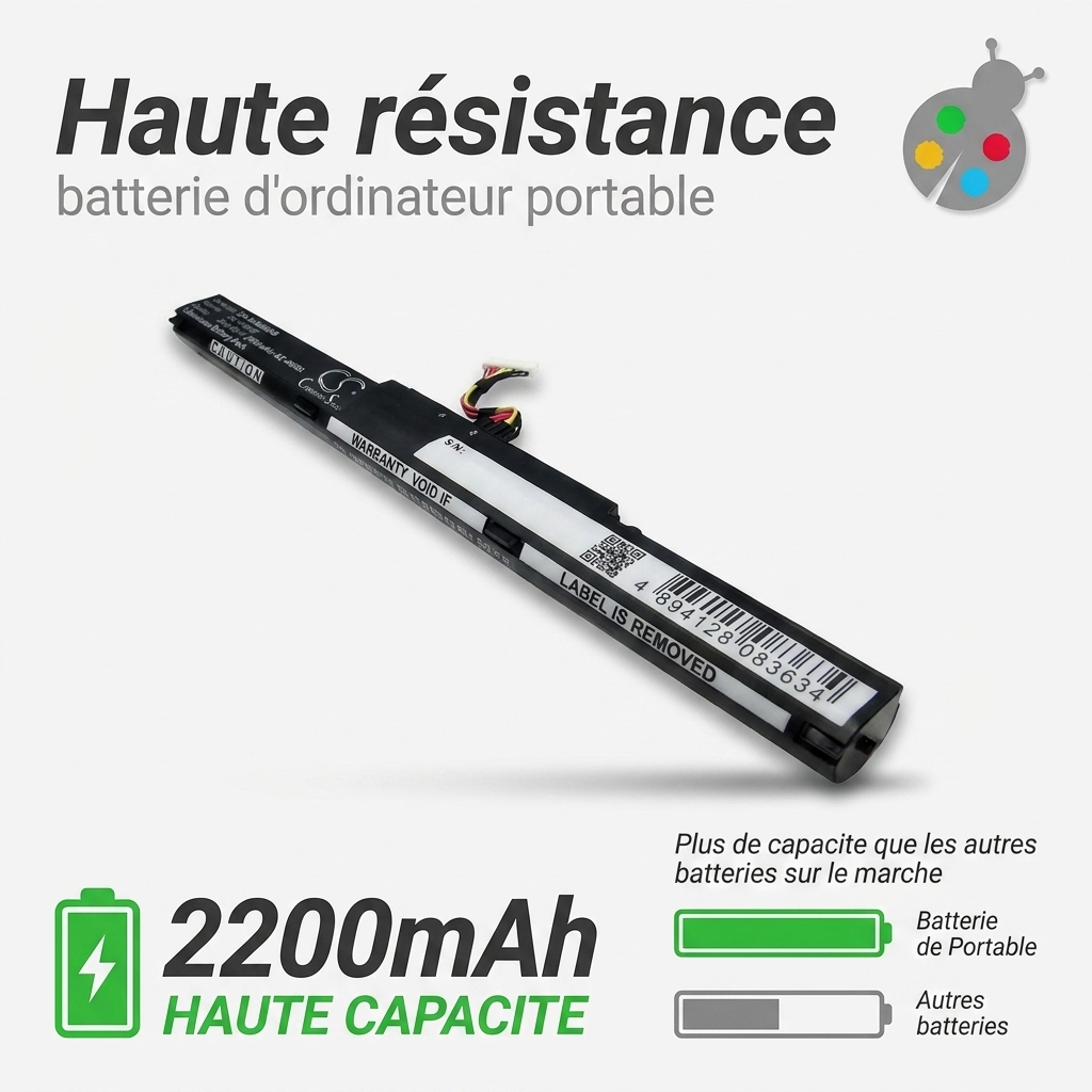 Batterie ordinateur portable asus x751l