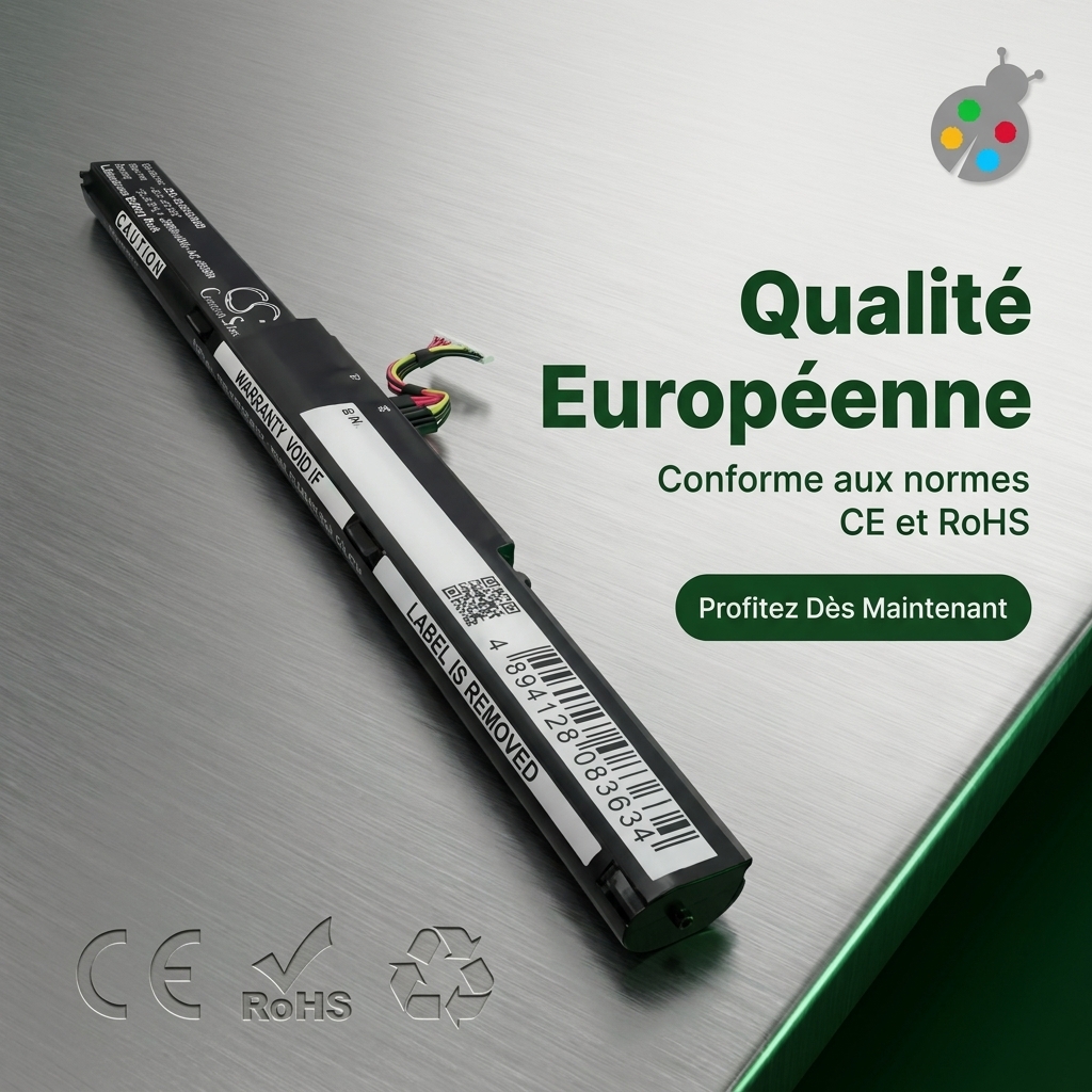 Batterie ordinateur portable asus x751l