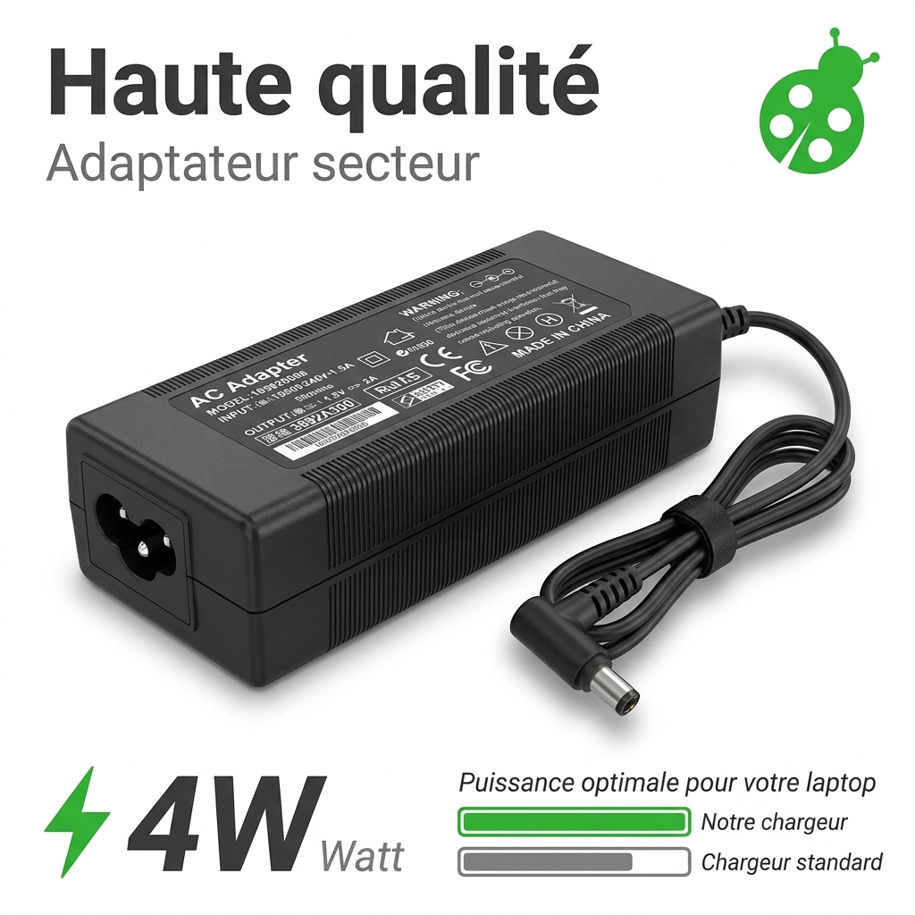 Chargeur ordinateur portable sony vaio svt1122c4e