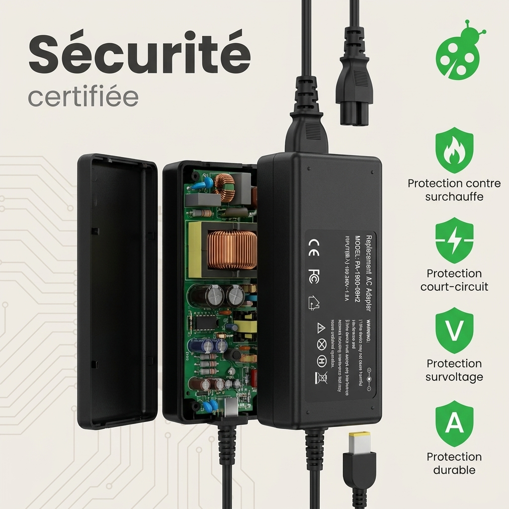 Chargeur ordinateur portable lenovo thinkpad x270 20k6