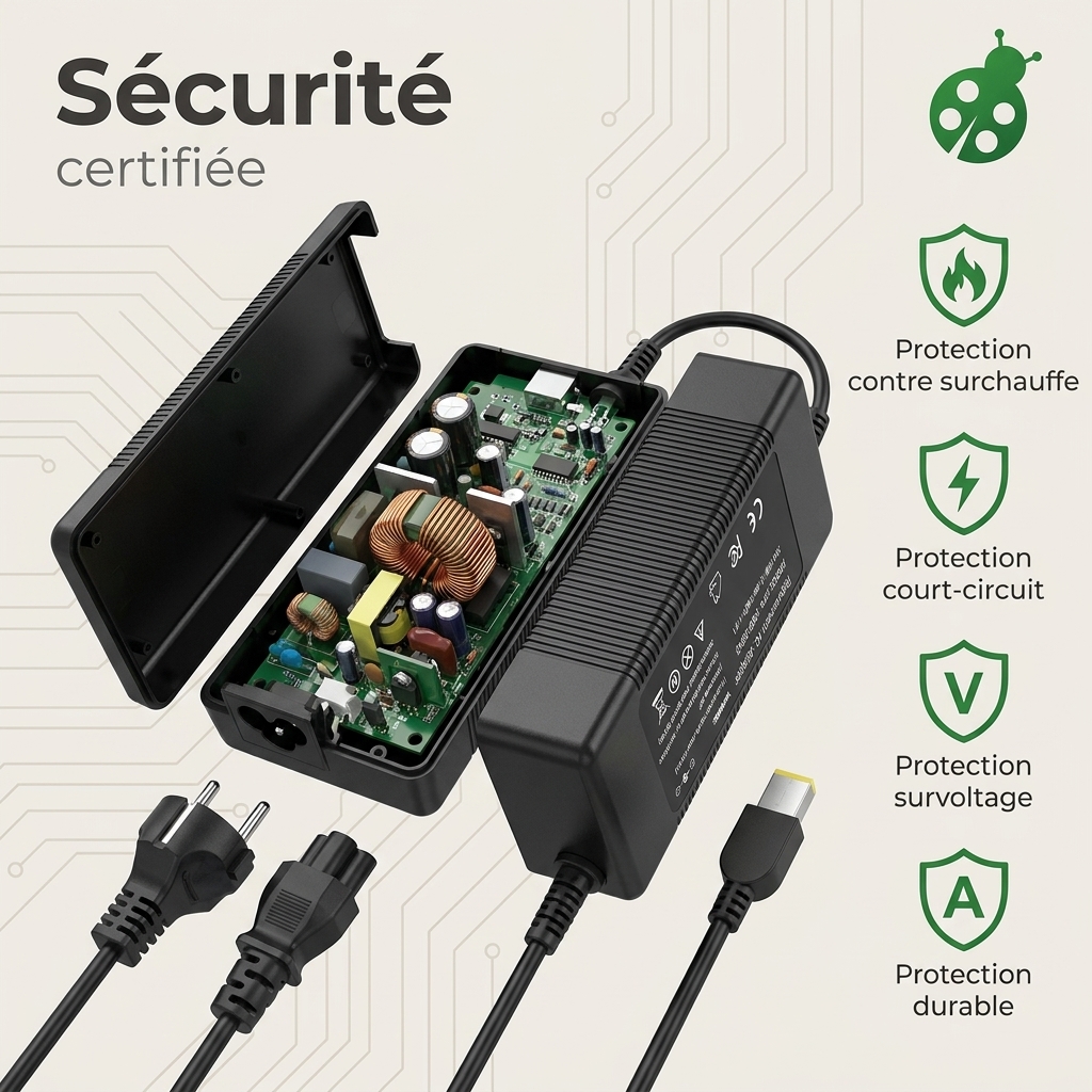 Chargeur ordinateur portable lenovo thinkpad p50 20en0006ge