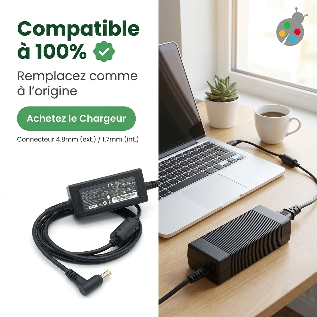 Chargeur ordinateur portable sony vaio duo 13 ultrabook 2 in 1