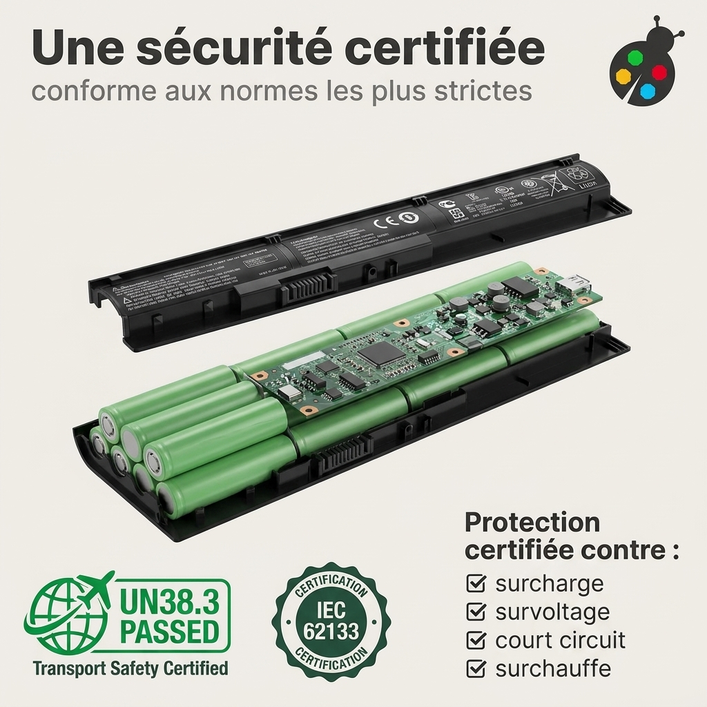 Batterie ordinateur portable hp pavilion 15 p262nf