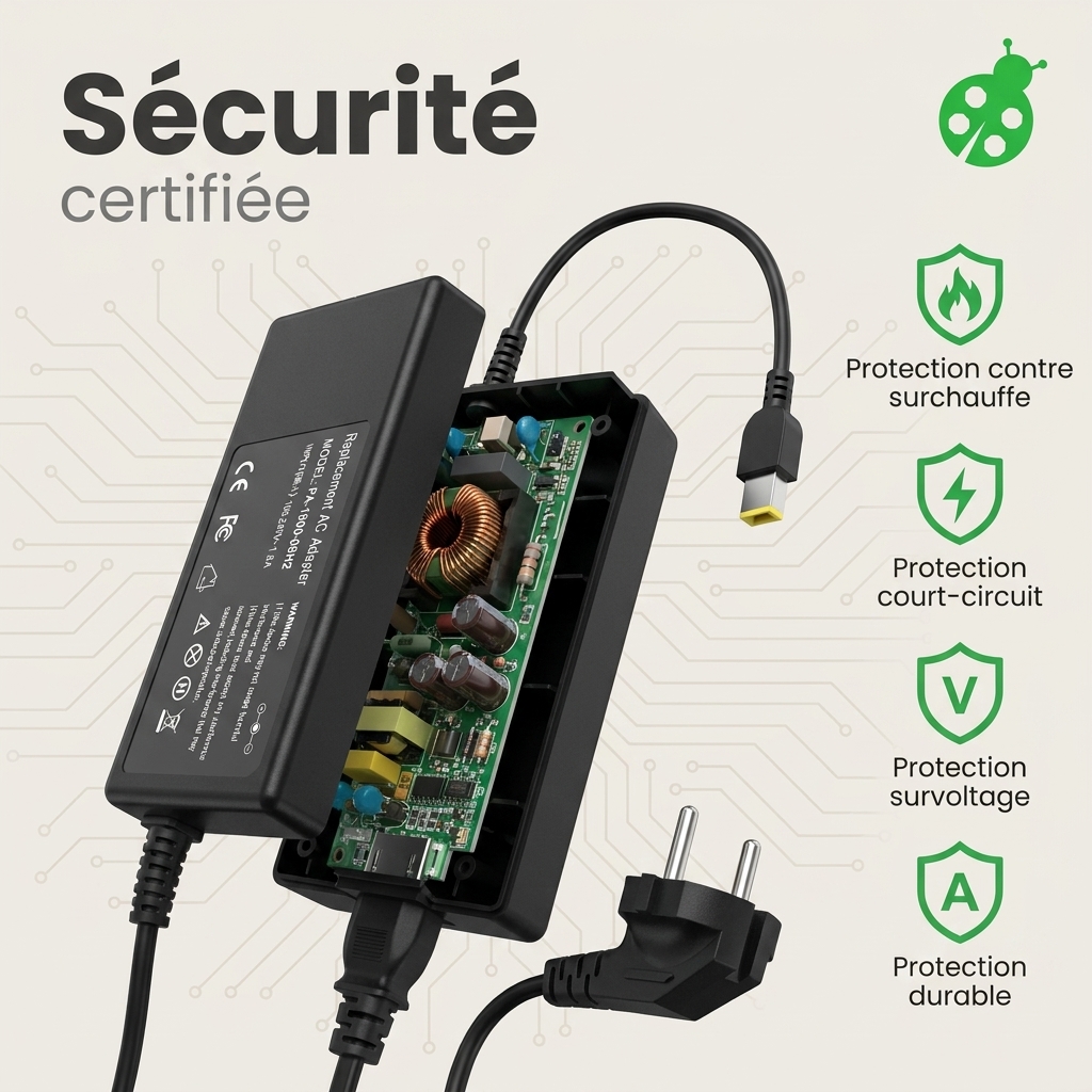 Chargeur ordinateur portable lenovo yoga 500 14