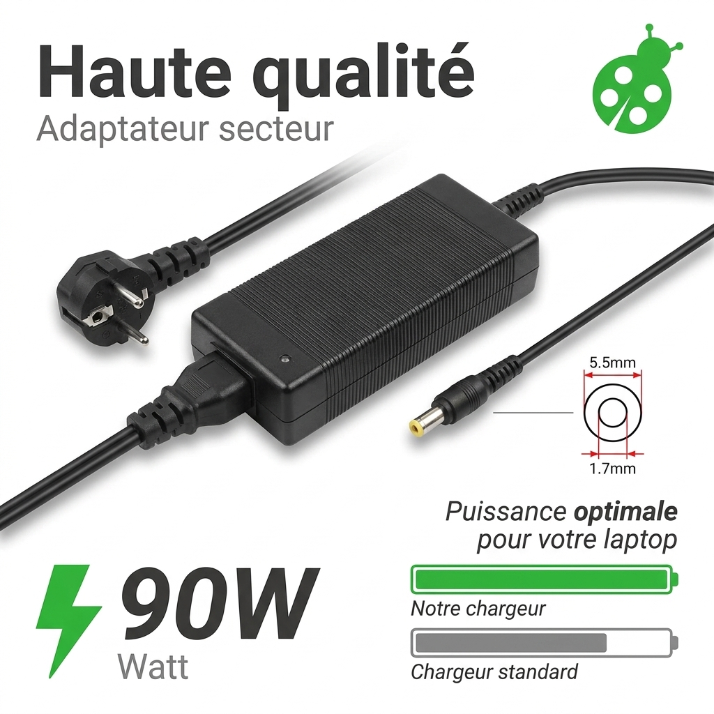 Chargeur ordinateur portable packard bell easynote le69