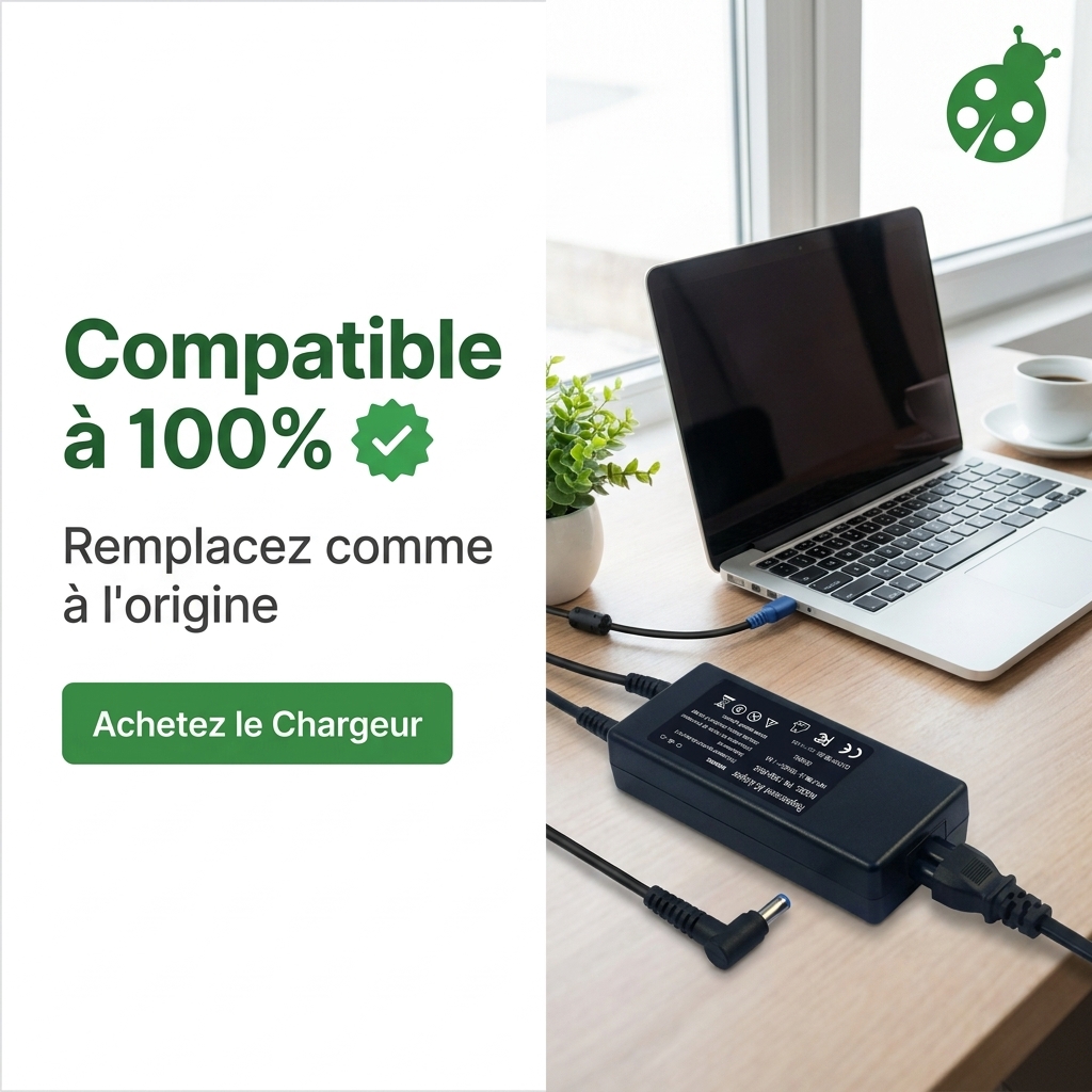 Chargeur ordinateur portable hp  pavilion 15 cx0076tx
