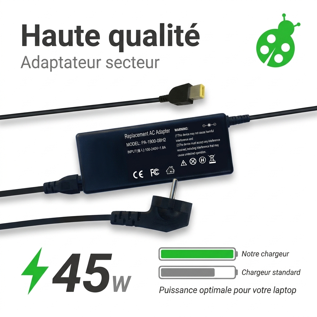 Chargeur ordinateur portable lenovo ideapad 500 15isk