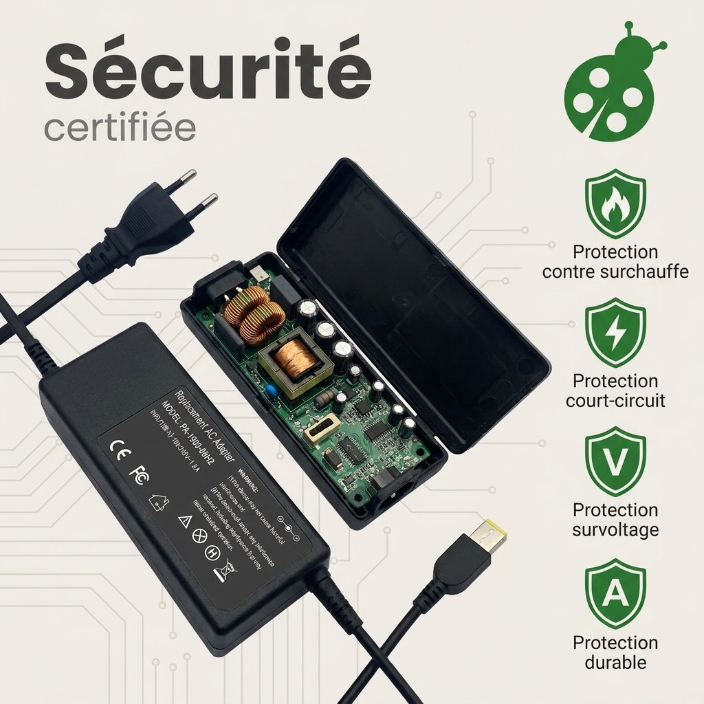 Chargeur ordinateur portable lenovo ideapad 500 15isk