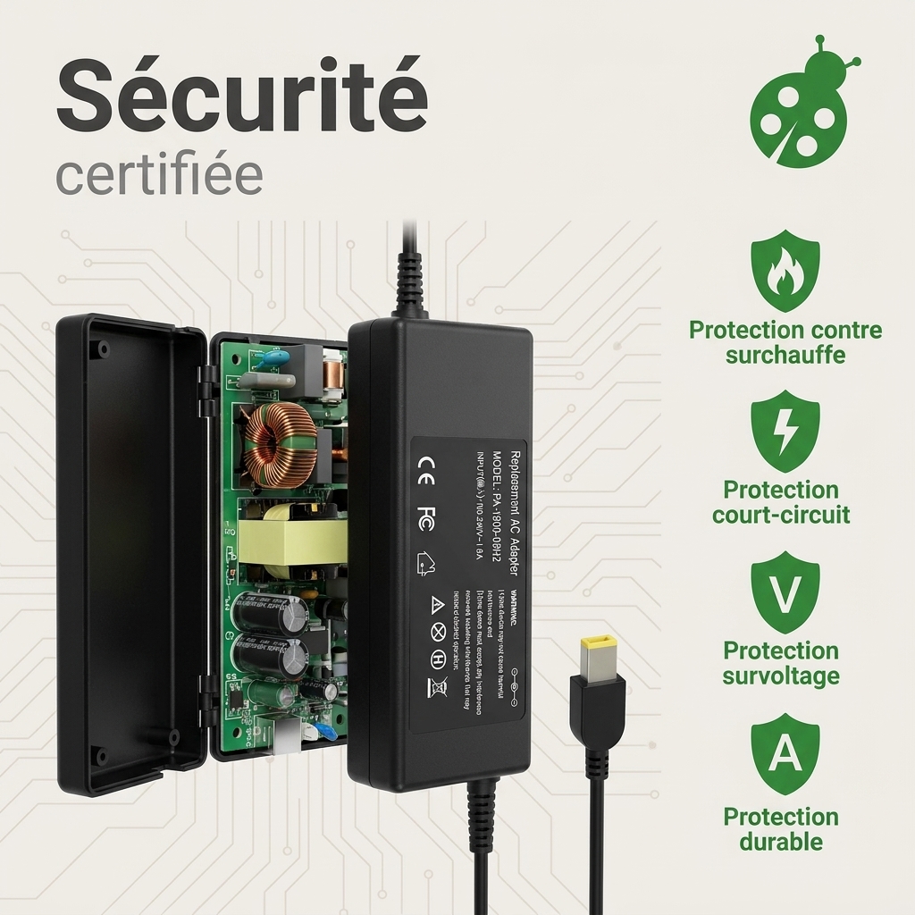 Chargeur ordinateur portable lenovo g70 80 80ff000yiv