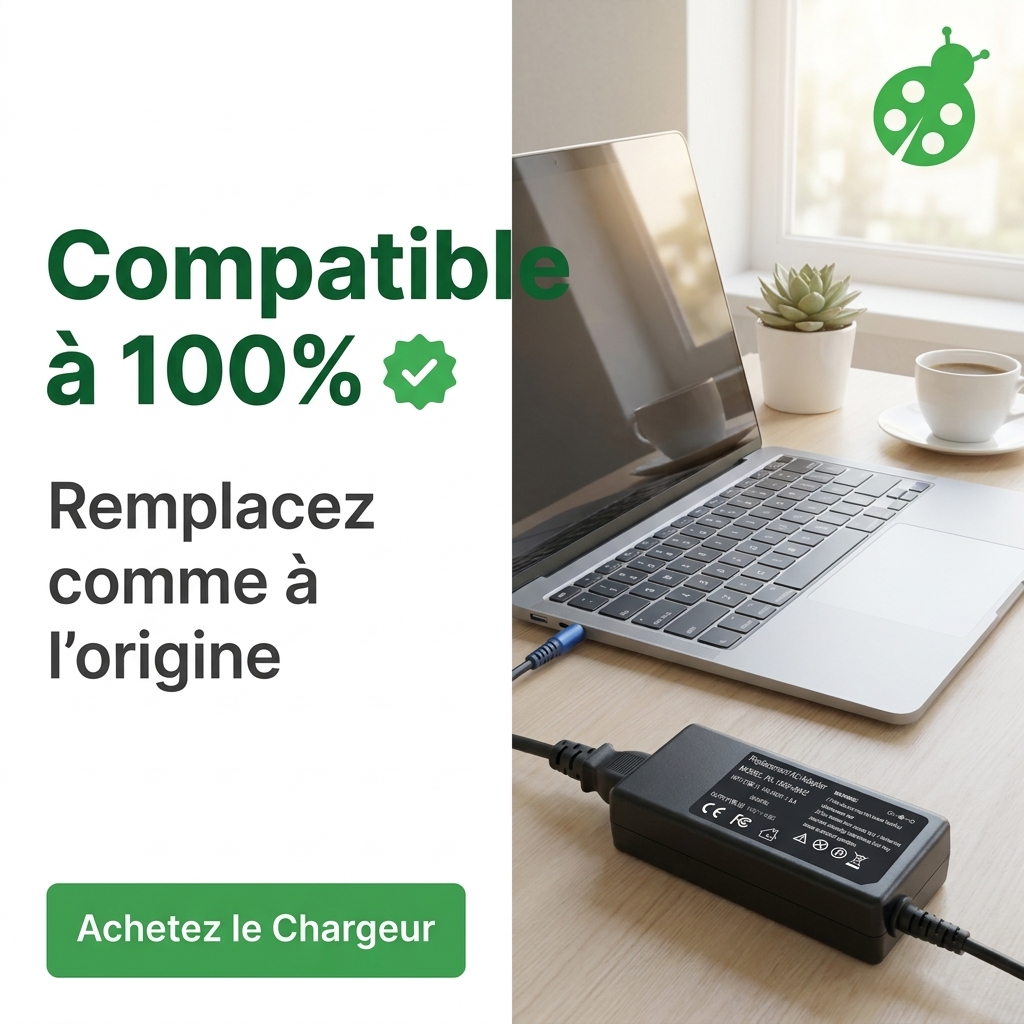 Chargeur ordinateur portable hp  envy 17 j005eg