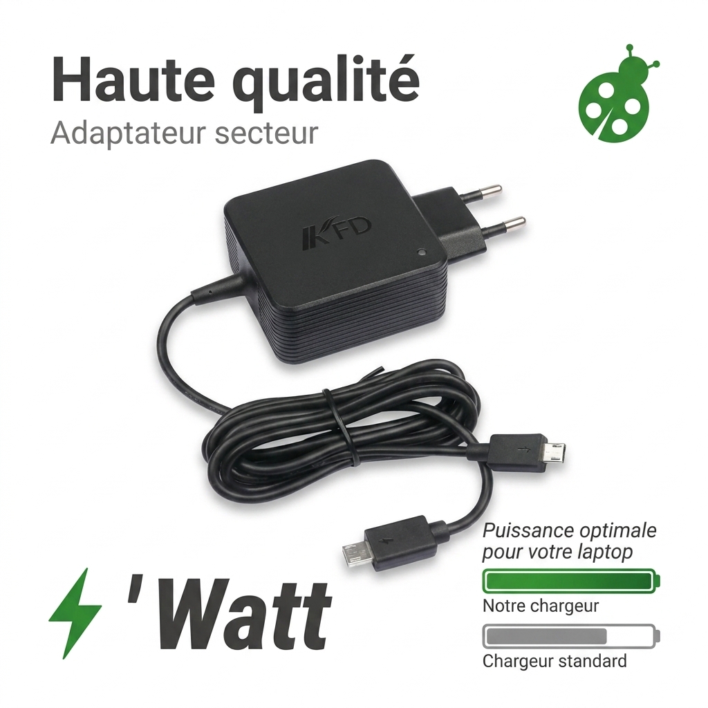 Chargeur ordinateur portable asus vivobook e200ha