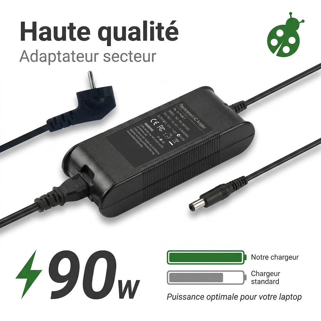 Chargeur ordinateur portable dell latitude 12 7000