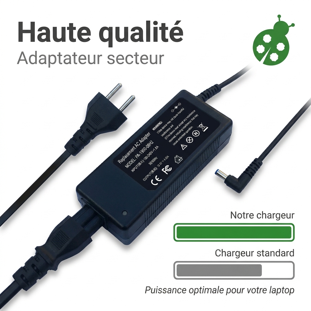 Chargeur ordinateur portable hp  15 ay033nf