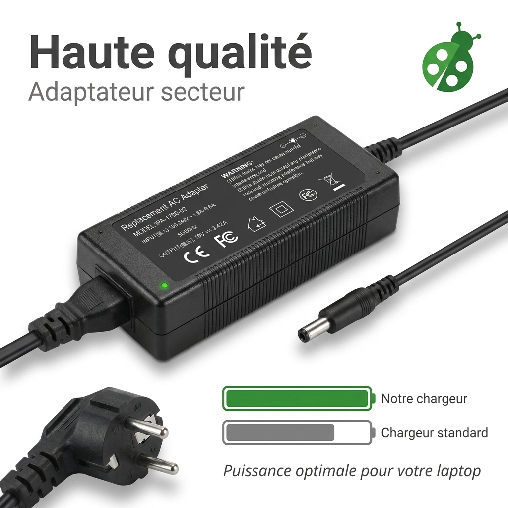 Chargeur ordinateur portable asus v401uq