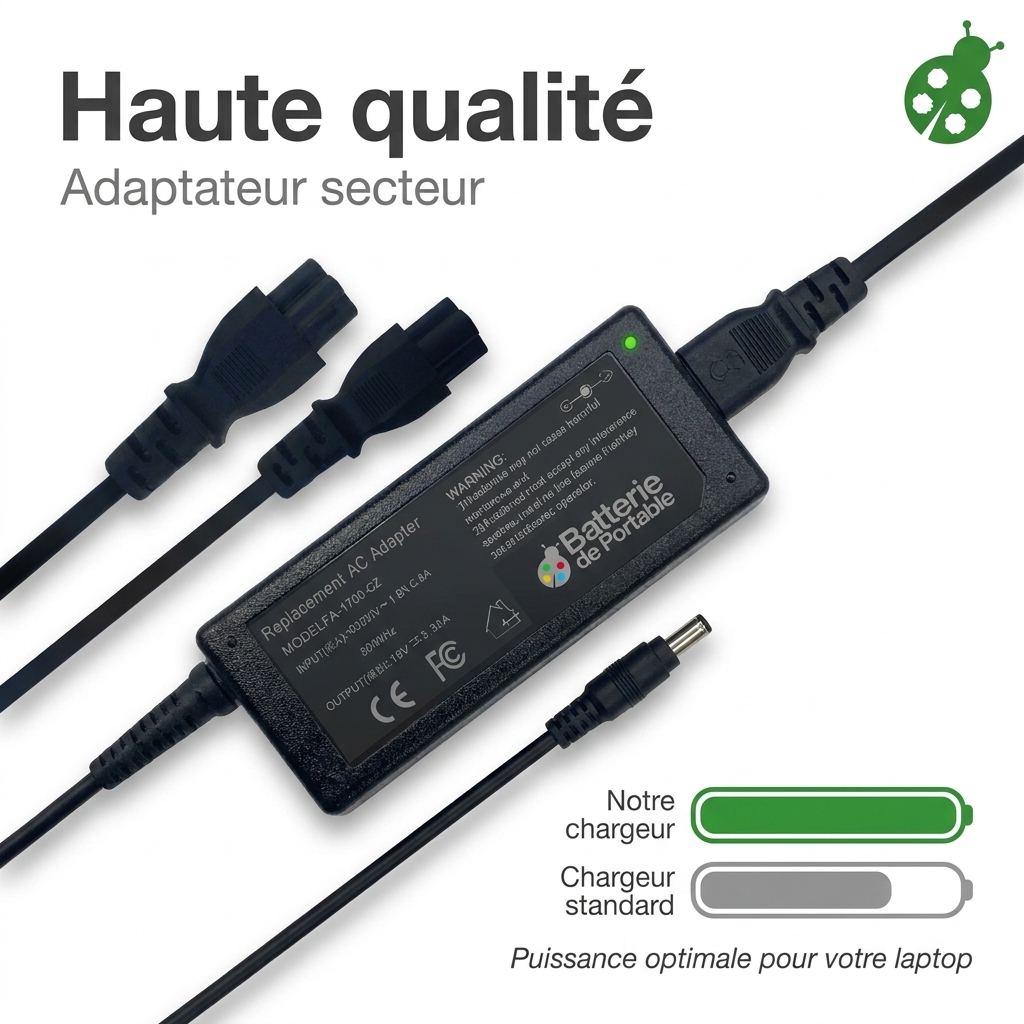Chargeur ordinateur portable medion akoya e1240t
