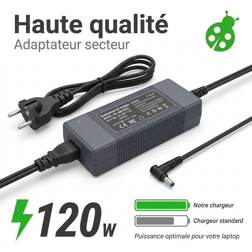Chargeur ordinateur portable hp  pavilion 17z