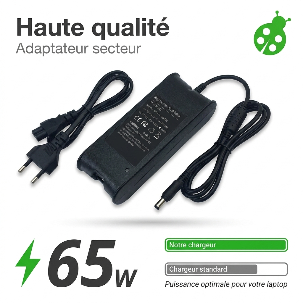 Chargeur ordinateur portable dell latitude 12