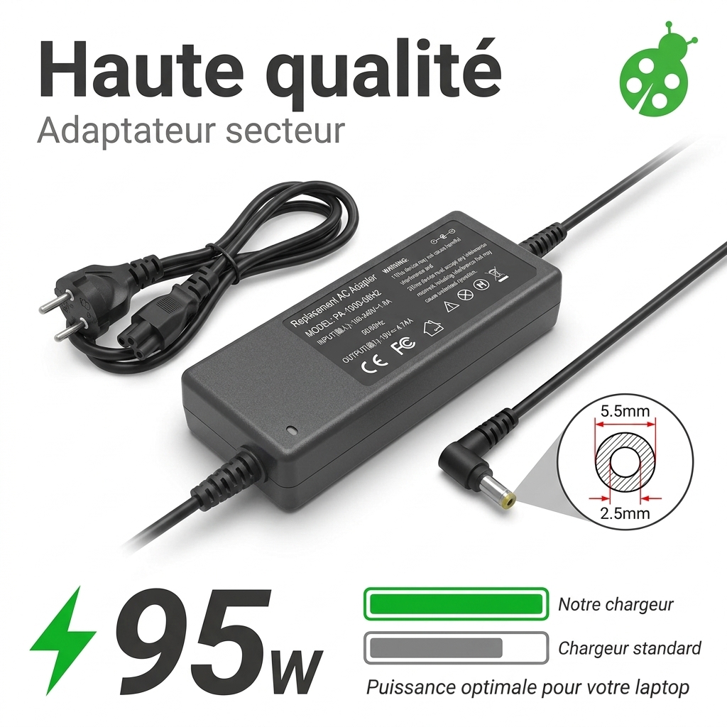 Chargeur ordinateur portable essentielb smart mouv 1701