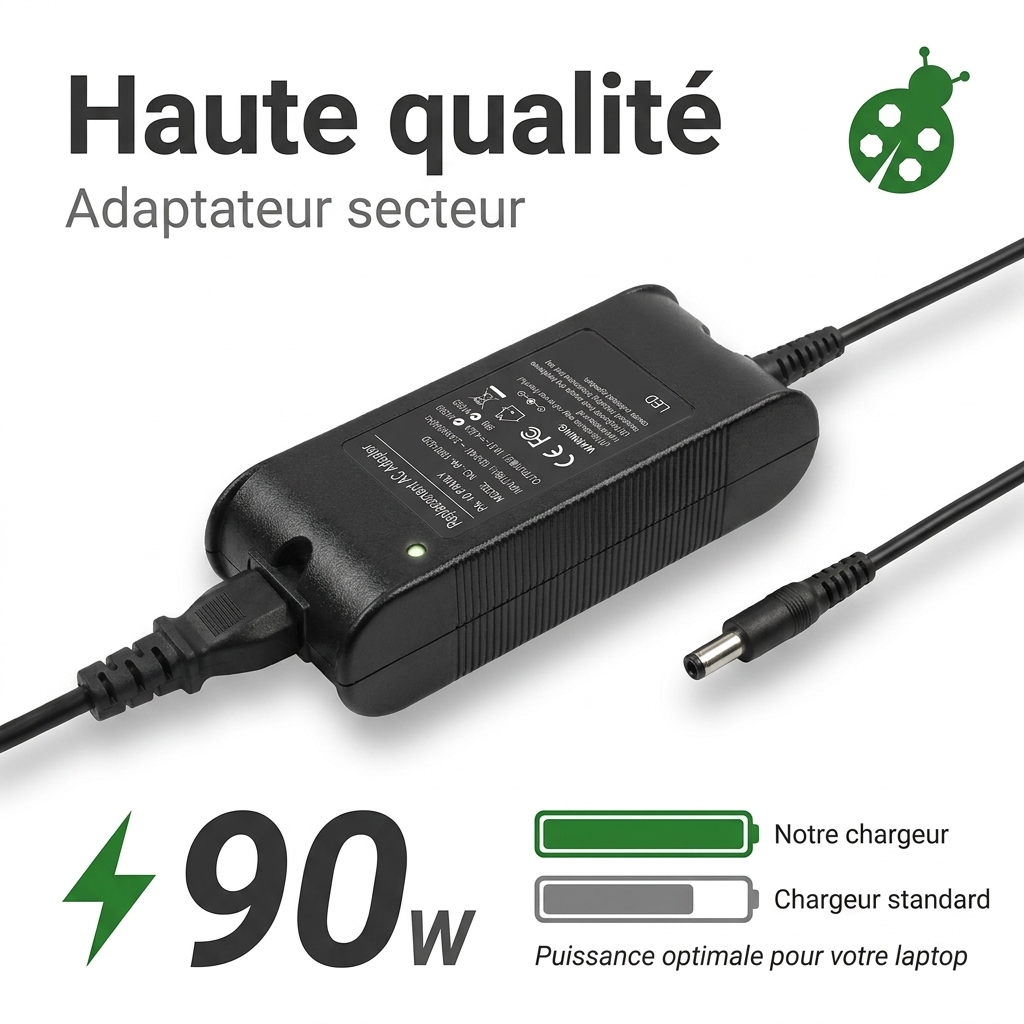 Chargeur ordinateur portable dell studio pp39l