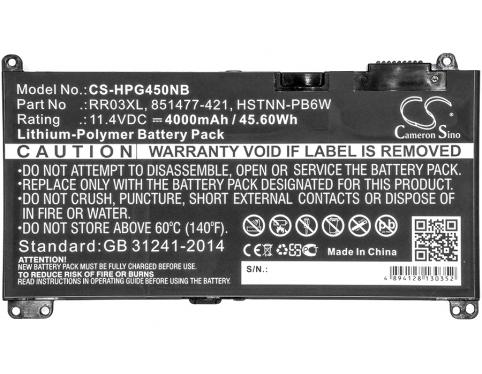 Batterie ordinateur portable hp probook 430 g5