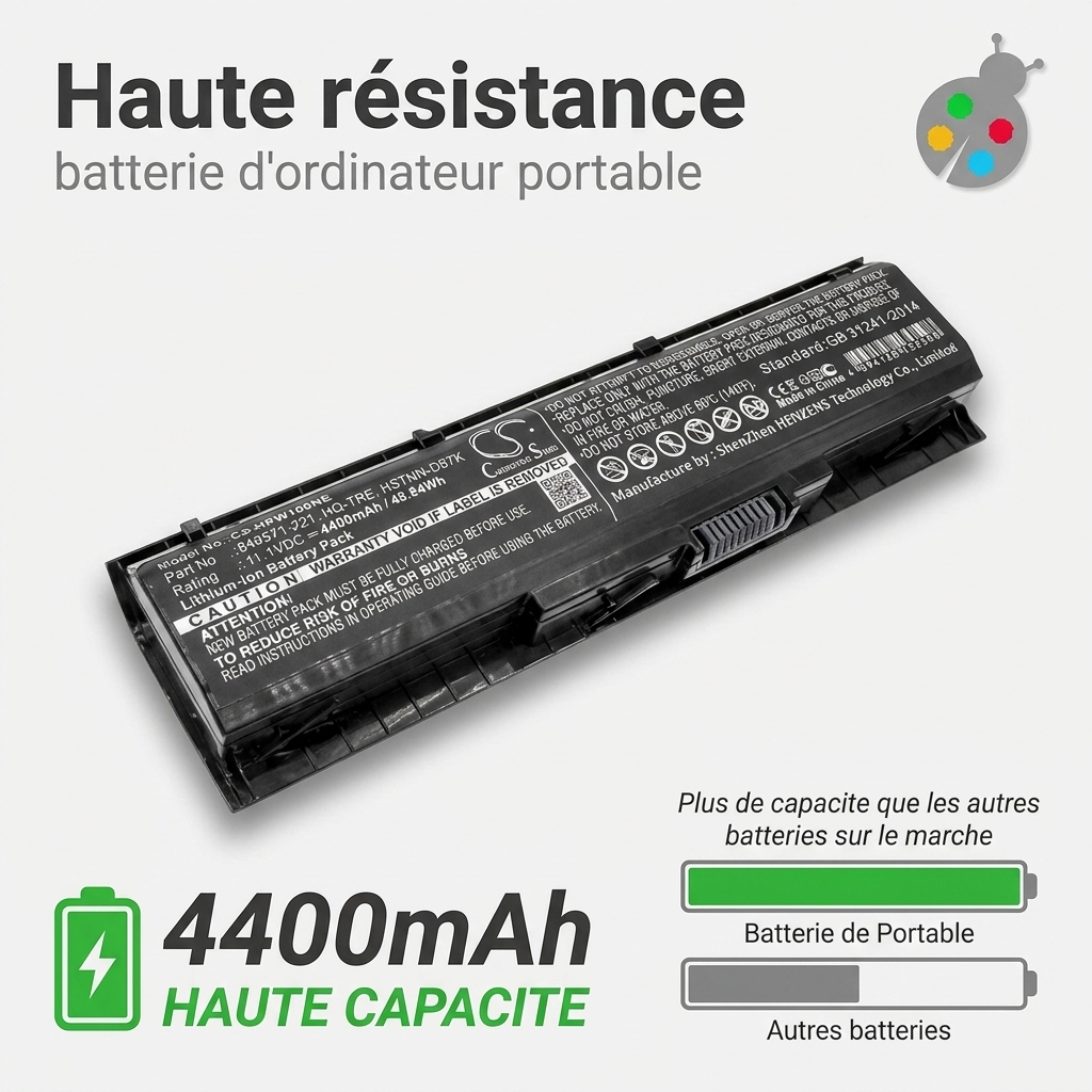 Batterie ordinateur portable hp omen 17 w018nf