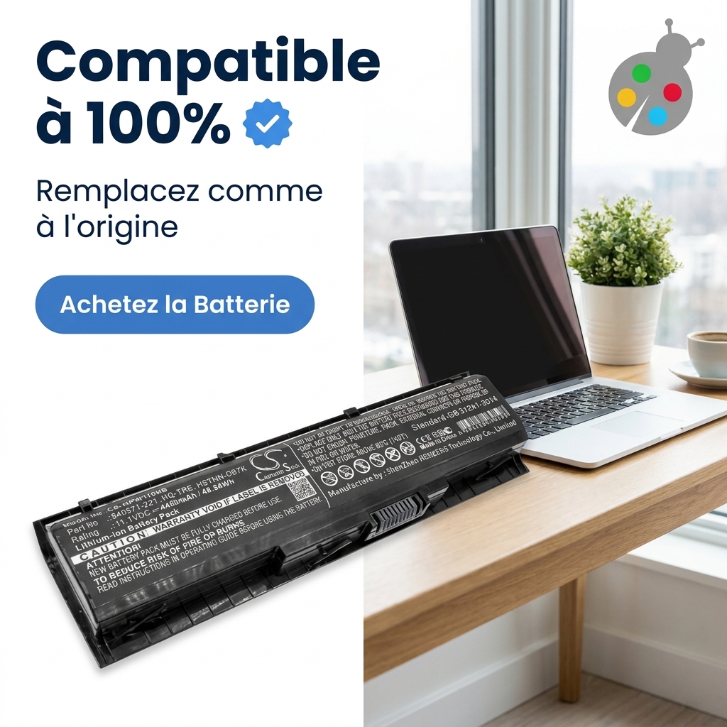 Batterie ordinateur portable hp omen 17 w018nf