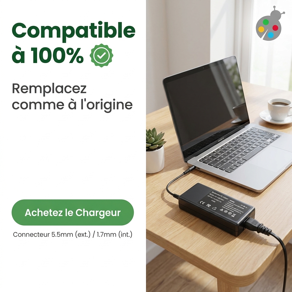 Chargeur ordinateur portable acer nitro 5 an517 54