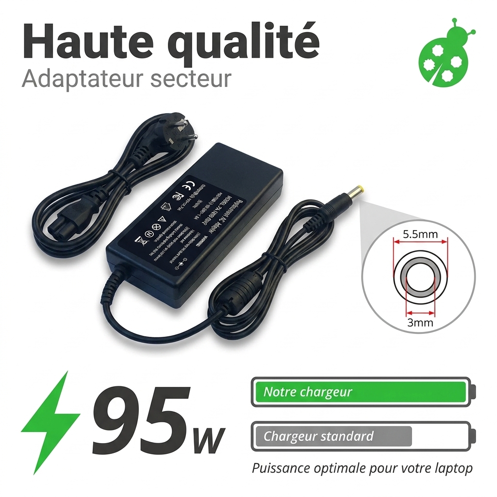 Chargeur ordinateur portable samsung 270e4e