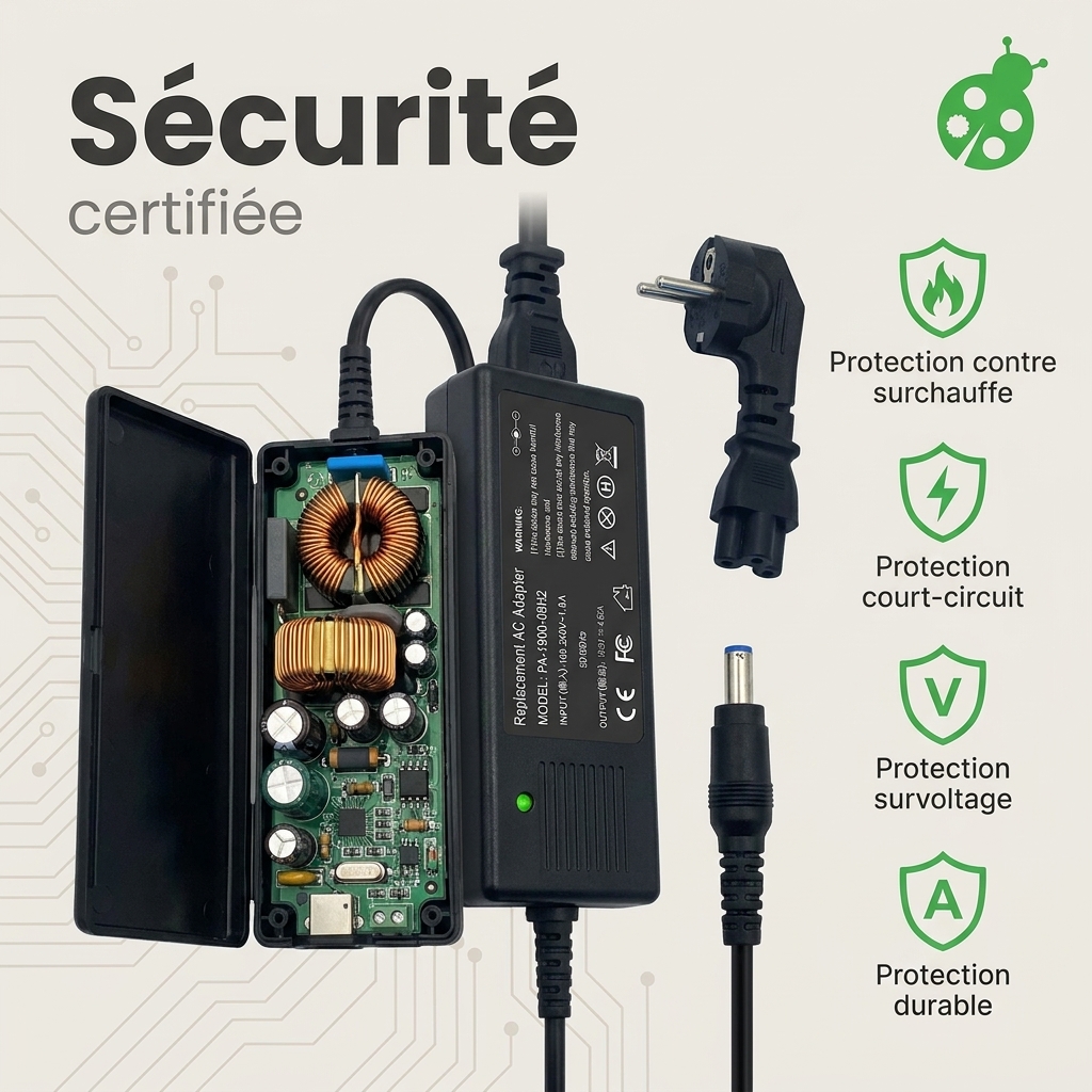 Chargeur ordinateur portable hp  17 ak014