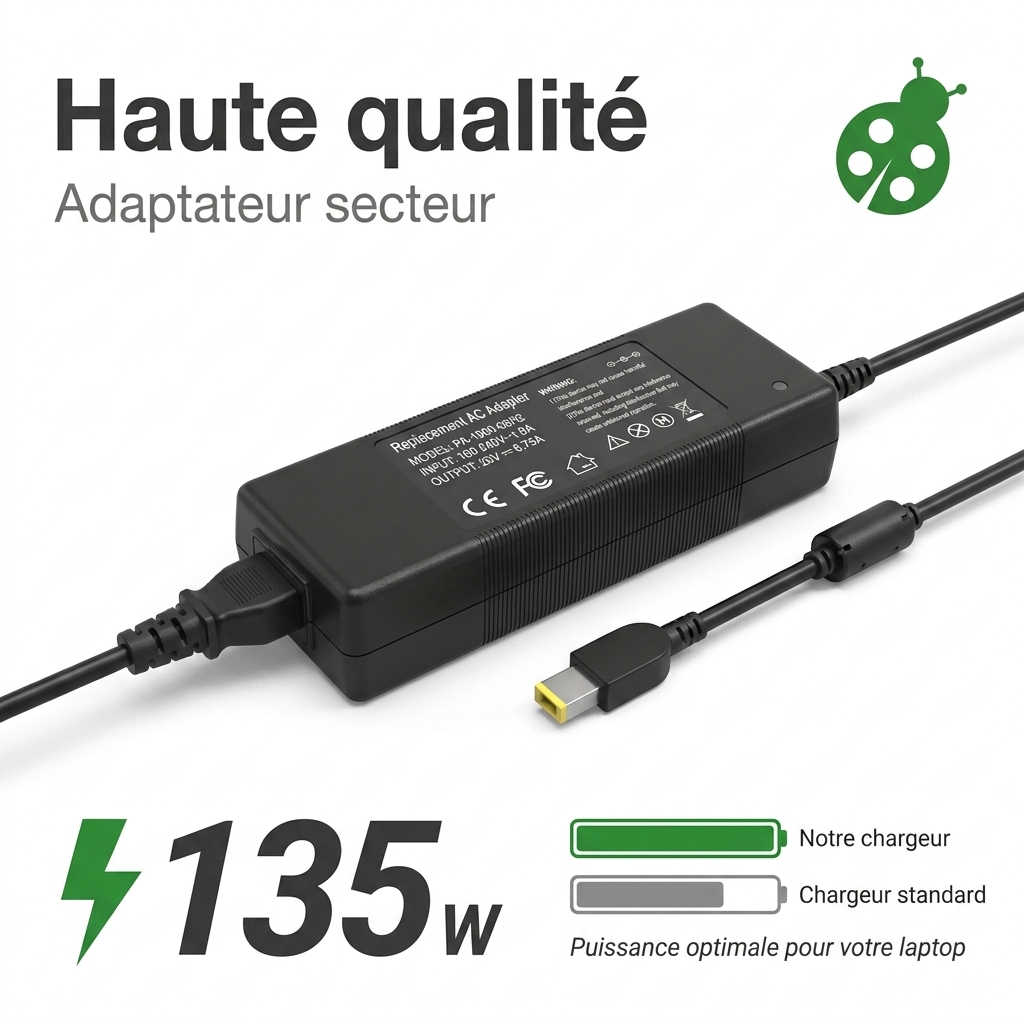 Chargeur ordinateur portable lenovo ideapad 300 17isk