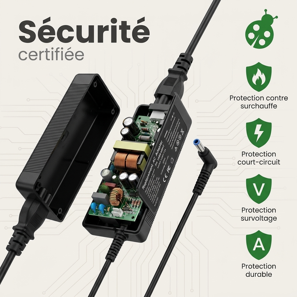 Chargeur ordinateur portable asus p2530ua xo0923r