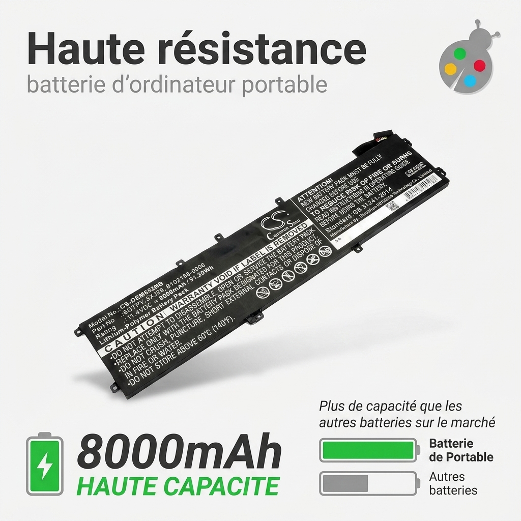Batterie ordinateur portable dell xps 15 9570