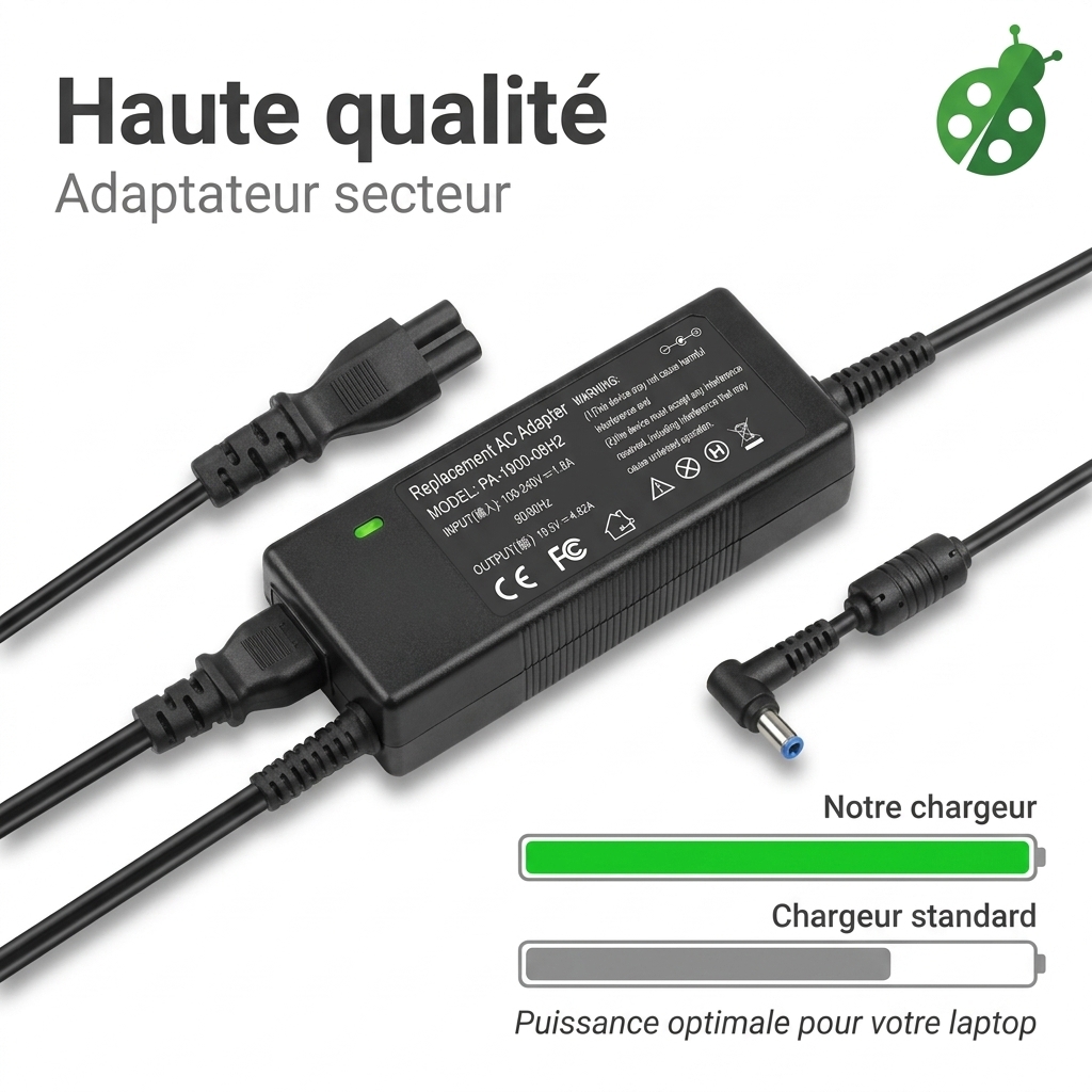 Chargeur ordinateur portable dell latitude 13 7350
