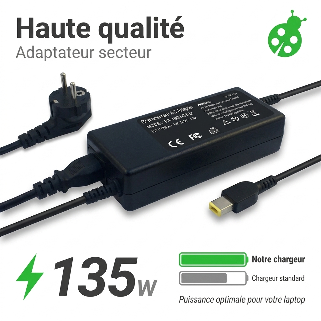 Chargeur ordinateur portable lenovo legion y530 15ich 862