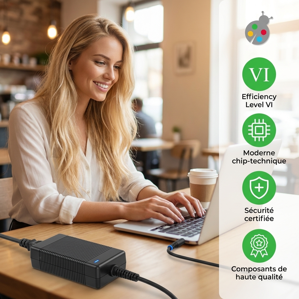Chargeur ordinateur portable hp  pavilion x360 14 ba010ca