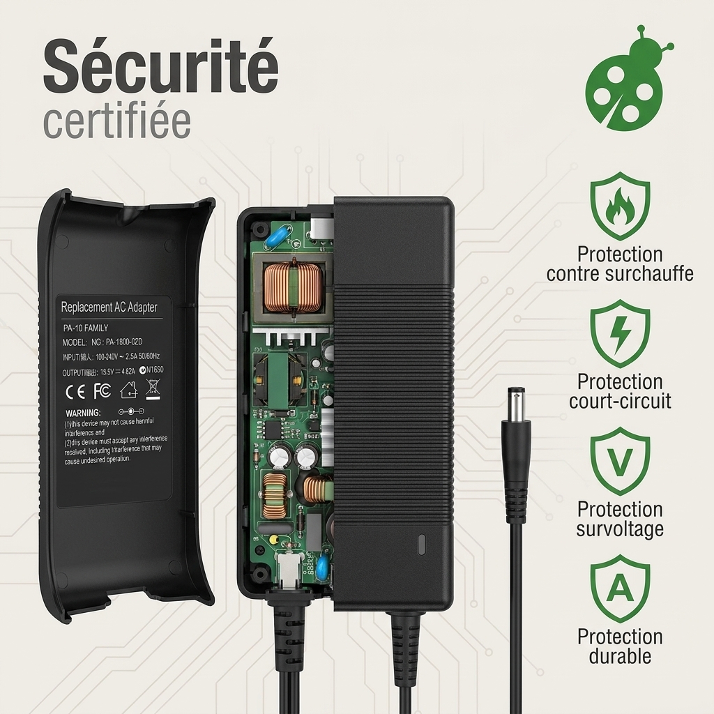 Chargeur ordinateur portable dell inspiron 15 3541