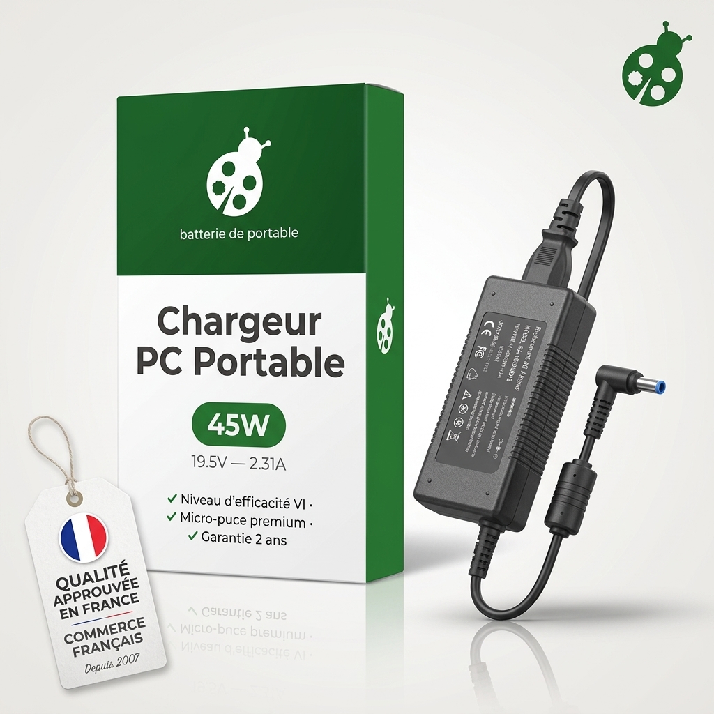 Chargeur ordinateur portable hp  pavilion 15 p046nz