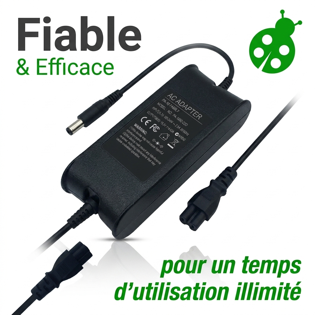 Chargeur ordinateur portable dell latitude e5570 7.4 v