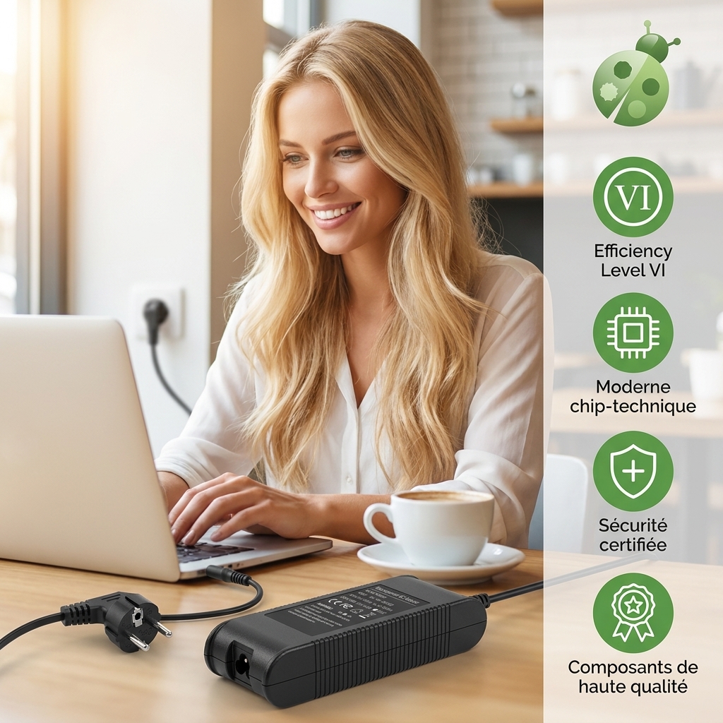 Chargeur ordinateur portable dell latitude e5570 7.4 v
