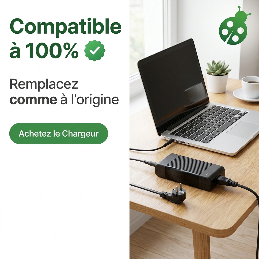 Chargeur ordinateur portable dell latitude e5570 7.4 v