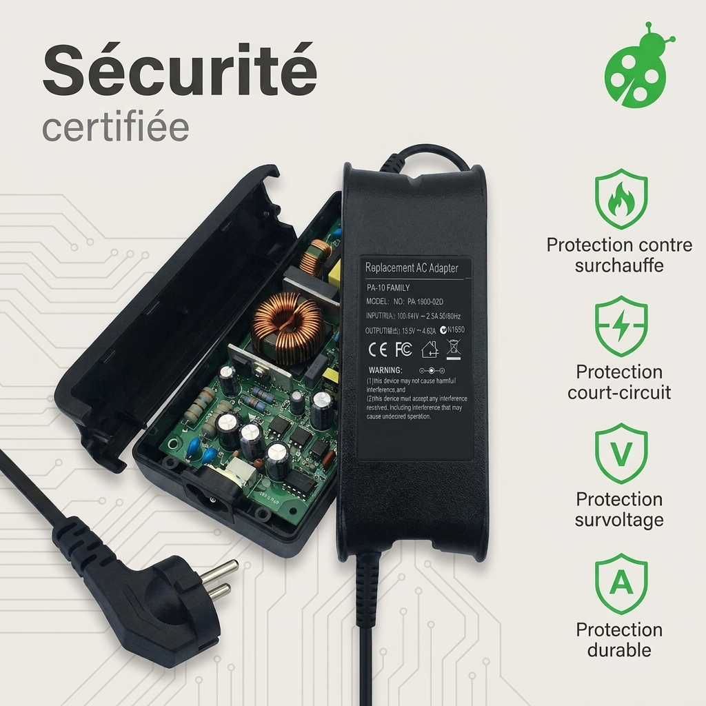 Chargeur ordinateur portable dell vostro 15 3546