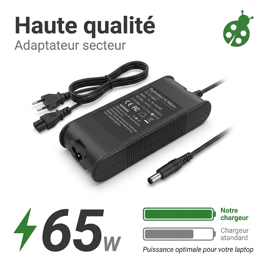 Chargeur ordinateur portable dell latitude 14 e5450